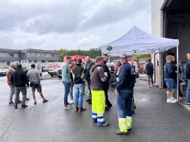 Photo lors du barbecue de fin d'année chez Nonet