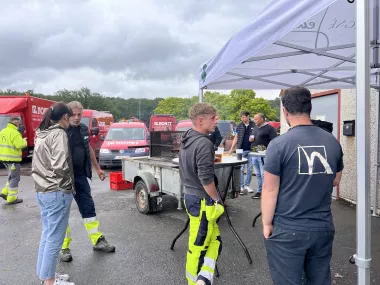 Photo lors du barbecue de fin d'année chez Nonet